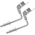 Set of 2 Adjustable Iron Hinges for Sofa and Armchair Headrests