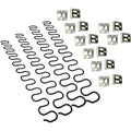 Set of 4 20-inch Springs with 16 S-Hooks for Sofa and Seat Repair